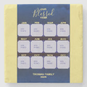 ハッピーニューイヤー賛美フォトストーンコースター ストーンコースター (正面)