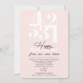 ハッピーニューイヤー赤面カウントダウン動きのお知らせ シーズンカード (正面)