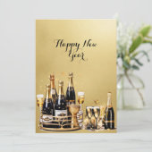 ハッピーニューイヤー金ゴールドとブラックカー企業のド シーズンカード (スタンド正面)