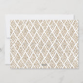 ハッピーニューイヤー金ゴールドグリッターフォトフレーム シーズンカード (裏面)