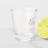 ハッピーニューイヤー金ゴールドグリッター2021 ショットグラス (左)