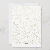 ハッピーニューイヤー金ゴールド書道スクリプト1写真 シーズンカード (裏面)