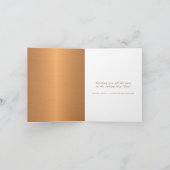 ハッピーニューイヤー金属銅バラ金ゴールド シーズンカード (内部)