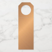 ハッピーニューイヤー金属銅バラ金ゴールド ボトルネックタグ (裏面)