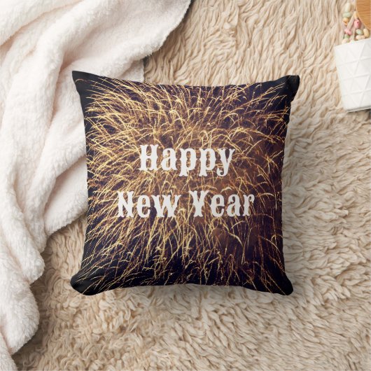 ハッピーニューイヤー金花火大会トレンディーギフト2023 クッション (ブランケット)