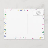 ハッピーニューイヤー雪だるま シーズンポストカード (裏面)