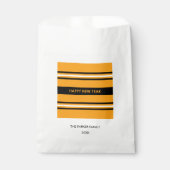 ハッピーニューイヤー黄色と黒 フェイバーバッグ (正面)