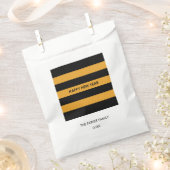 ハッピーニューイヤー黒黄色 フェイバーバッグ (クリップ留めされた状態)