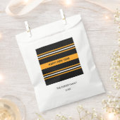 ハッピーニューイヤー黒黄色 フェイバーバッグ (クリップ留めされた状態)