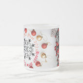 ハッピーニューイヤー2トーンコーヒーマグ フロストグラスマグカップ (中央)