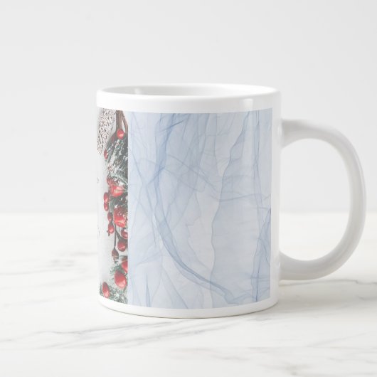 ハッピーニューイヤー2トーンホワイトカラーコーヒーマグ ジャンボコーヒーマグカップ (右)