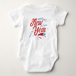 ハッピーニューイヤー2ユー ベビーボディスーツ