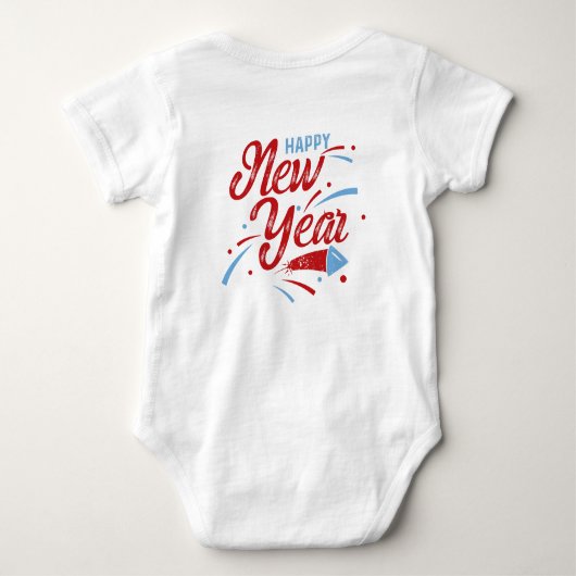 ハッピーニューイヤー2ユー ベビーボディスーツ (裏面)