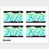ハッピーニューイヤー2015 (page tear) 長方形シール (シート)