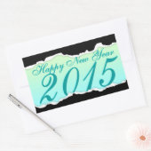 ハッピーニューイヤー2015 (page tear) 長方形シール (封筒)