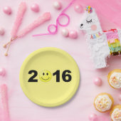 ハッピーニューイヤー2016おもしろいスイートナンバー ペーパープレート (パーティー)