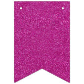 ハッピーニューイヤー2016ピンクホワイトグリッターパーティー バンティングフラッグ (第1の旗)