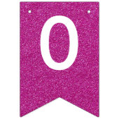 ハッピーニューイヤー2016ピンクホワイトグリッターパーティー バンティングフラッグ (第3の旗)