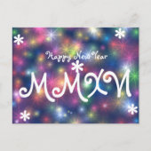 ハッピーニューイヤー2016星ライトローマ数字 シーズンポストカード (正面)