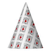 ハッピーニューイヤー2017最高の年毎タイポグラフィ パーティーハット (左)