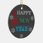 ハッピーニューイヤー2019黒板オーナメント セラミックオーナメント (右)