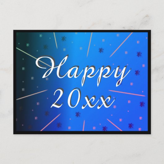 ハッピーニューイヤー2020ブルースター シーズンポストカード (正面)