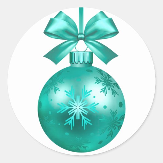 ハッピーニューイヤー2022オーナメントクラシックラウンドステッカー ラウンドシール (正面)