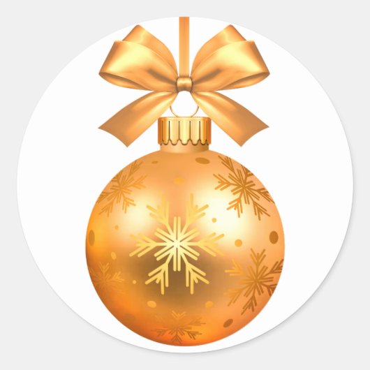 ハッピーニューイヤー2022オーナメントクラシックラウンドステッカー ラウンドシール (正面)