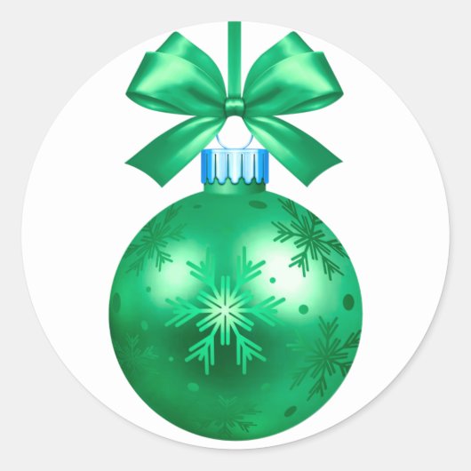 ハッピーニューイヤー2022オーナメントクラシックラウンドステッカー ラウンドシール (正面)