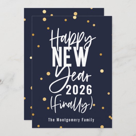 ハッピーニューイヤー2022ファイナルリホリデーカード シーズンカード (正面/裏面)