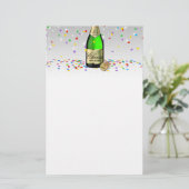 ハッピーニューイヤー2022ワきらめくインボトル 便箋 (スタンド正面)