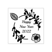 ハッピーニューイヤー2022年ゴム印 ラバースタンプ (インプリント)
