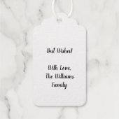 ハッピーニューイヤー2022星フォイルカードフォイルギフトラベル ギフトタグ (裏面)