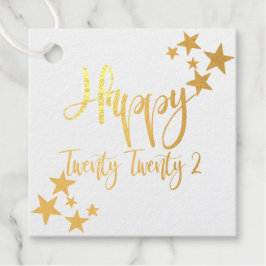 ハッピーニューイヤー2022星フォイルカードフォイルギフトラベル フェイバータグ