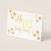 ハッピーニューイヤー2022星フォイルカード 箔カード (正面)