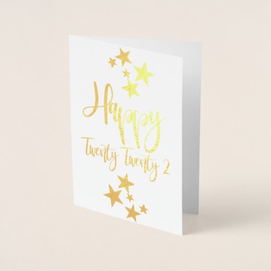 ハッピーニューイヤー2022星 箔カード (正面)