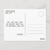 ハッピーニューイヤー2023あいさつ5フォトコラージュ ポストカード (裏面)