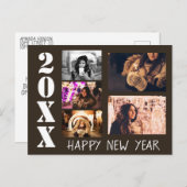 ハッピーニューイヤー2023あいさつ5フォトコラージュ ポストカード (正面/裏面)
