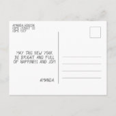 ハッピーニューイヤー2023あいさつ5フォトコラージュ ポストカード (裏面)