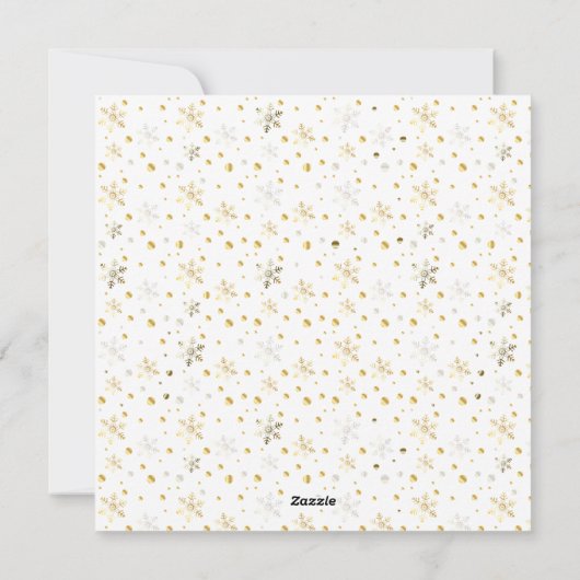 ハッピーニューイヤー2023と金ゴールドクリスマスデコレーション シーズンカード (裏面)