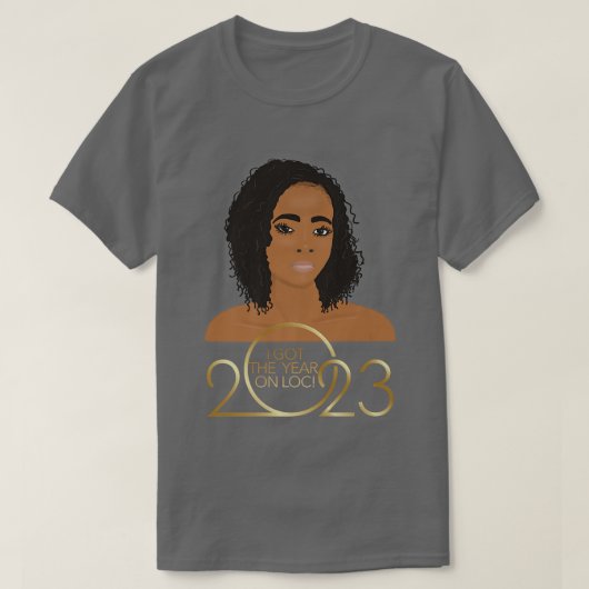 ハッピーニューイヤー2023シスターロックLocs Tシャツ (デザイン正面)