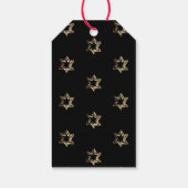 ハッピーニューイヤー2023シックなスクリプトブラックと金ゴールド ギフトタグ (裏面)