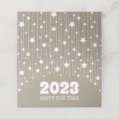 ハッピーニューイヤー2023年ぶら下がった星ガーランド プレイスカード (外部開封)