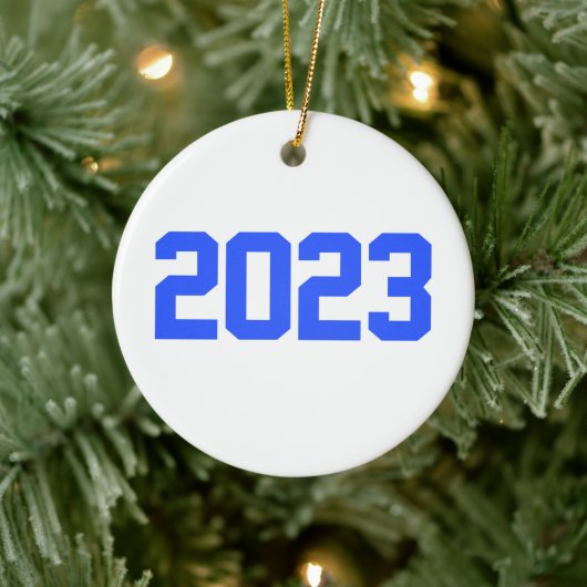 ハッピーニューイヤー2023年~新年2023 セラミックオーナメント (ツリー)