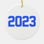 ハッピーニューイヤー2023年~新年2023 セラミックオーナメント (正面)