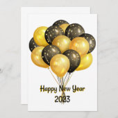 ハッピーニューイヤー2023招待状 招待状 (正面/裏面)