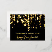 ハッピーニューイヤー2023星のホイルにリーチ実在 箔シーズンポストカード (正面/裏面)