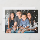 ハッピーニューイヤー2023白黒紙吹雪写真 シーズンカード (正面)