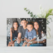 ハッピーニューイヤー2023白黒紙吹雪写真 シーズンカード (スタンド正面)