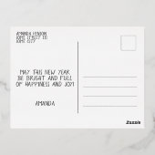 ハッピーニューイヤー2023 5フォトコラージュ実在 箔シーズンポストカード (裏面)